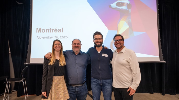Constance Jaluzot, Claude Théorêt, Nicholas Nadeau et Sylvain Carle